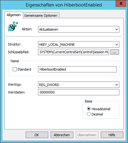 Active Directory - GPO - Disable Fast Startup Win 10