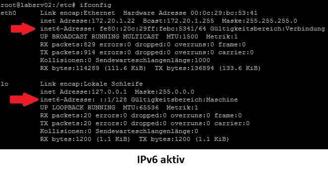 IPv6 unter Debian deaktiviern - 1