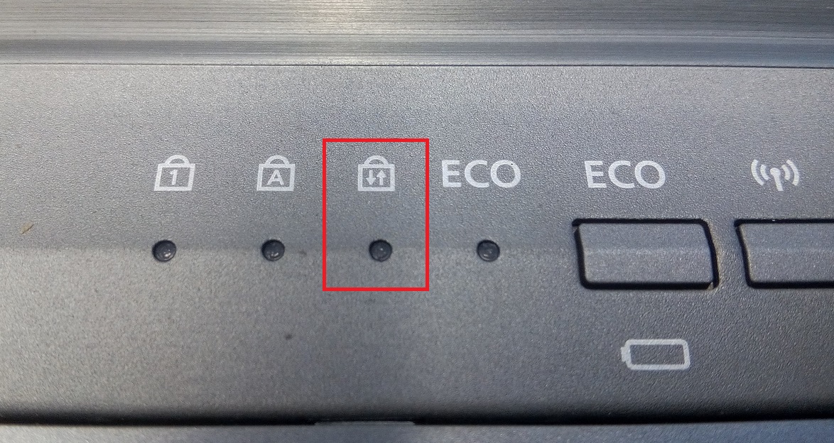 Fujitsu Lifebook E744 Indikator LEDs