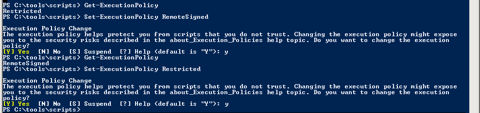 Powershell - Execution Policy wechsel