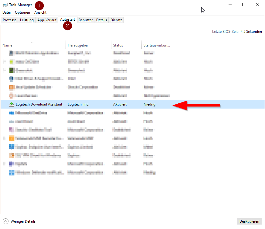 Windows 10 - Logitech Updater Fehlermeldung - LogiLDA.dll